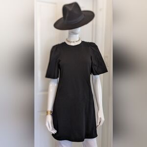 Rush Black Short Sleeve Top Xs Cotton Blend Elevated Basic